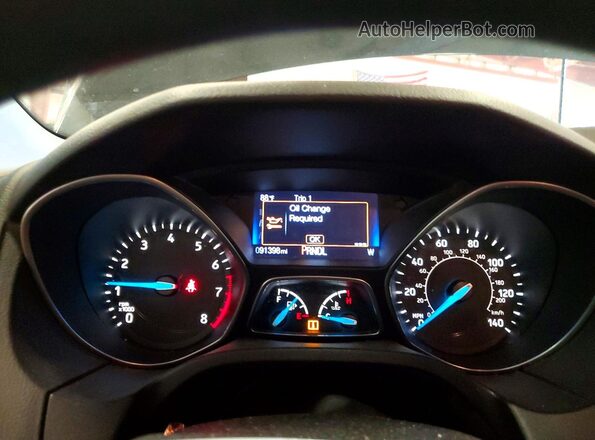 1FADP3F21GL339176 2016 FORD FOCUS Черный Вид щитка приборов