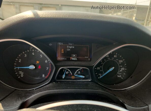 1FADP3F21HL219220 2017 FORD FOCUS Gray ხელსაწყოთა პანელის ხედი