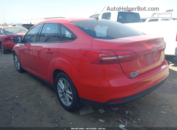 1FADP3F21HL222523 2017 FORD FOCUS Red Задня ліва чверть