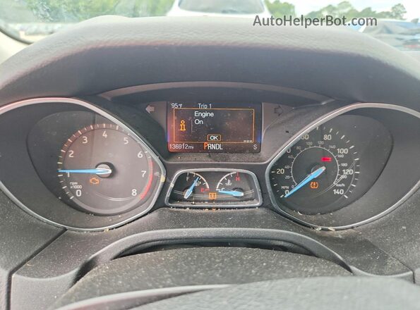 1FADP3F21HL274914 2017 FORD FOCUS Charcoal Instrument cluster view