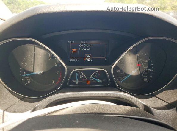 1FADP3F21JL265362 2018 FORD FOCUS Серый Вид щитка приборов