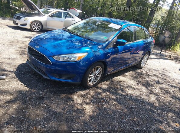 1FADP3F21JL301941 2018 FORD FOCUS Blue Առջևի ձախ երեք քառորդ տեսարան