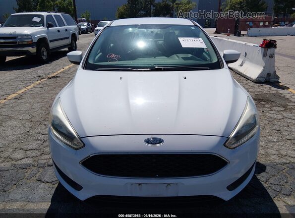 1FADP3F21JL328394 2018 FORD FOCUS White Instrument cluster view