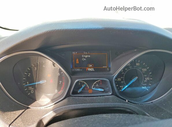 1FADP3F22GL326758 2016 FORD FOCUS Угольный Вид щитка приборов