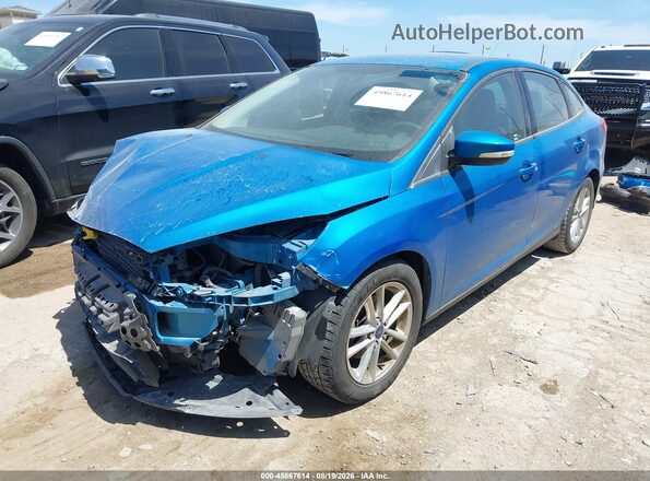 1FADP3F22GL342989 2016 FORD FOCUS Blue Przód lewy