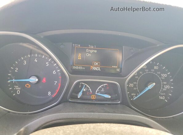 1FADP3F22HL216939 2017 FORD FOCUS Белый Вид щитка приборов