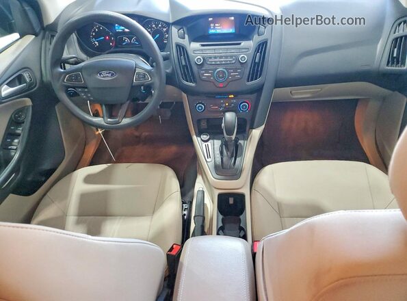 1FADP3F22HL274548 2017 FORD FOCUS Серый Вид панели приборов
