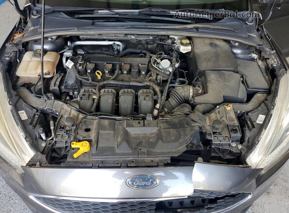 1FADP3F22HL274548 2017 FORD FOCUS Серый Вид задней части салона