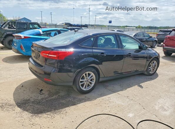 1FADP3F22HL294265 2017 FORD FOCUS Черный Задняя правая четверть