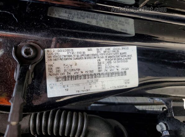 1FADP3F22HL294265 2017 FORD FOCUS Черный Вид подкапотного пространства