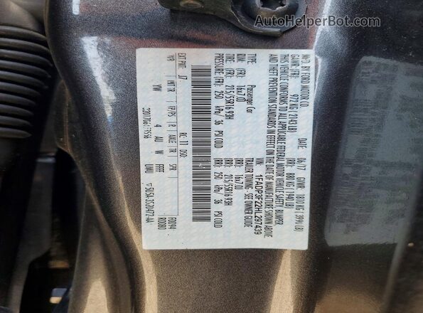 1FADP3F22HL297439 2017 FORD FOCUS Gray Vista del compartimento del motor