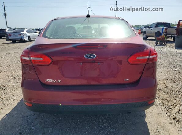 1FADP3F22HL327247 2017 FORD FOCUS Red Rear view