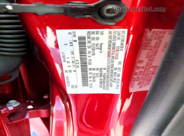 1FADP3F22HL327247 2017 FORD FOCUS Red VIN sticker view