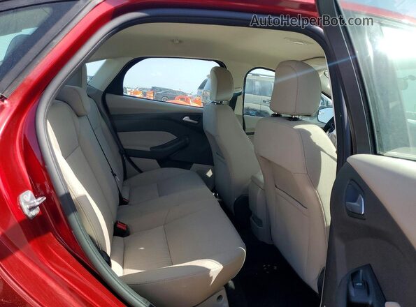 1FADP3F22HL327247 2017 FORD FOCUS Red Rear seats view