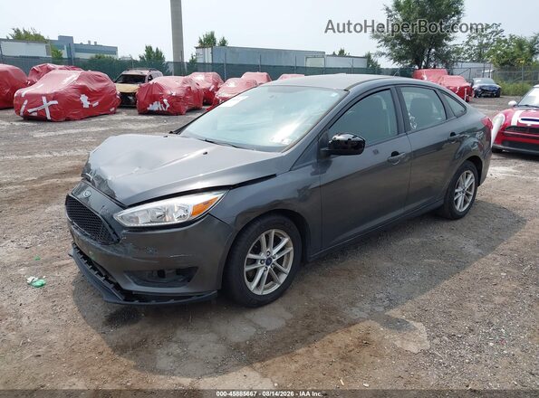 1FADP3F22JL250210 2018 FORD FOCUS Gray Przód lewy