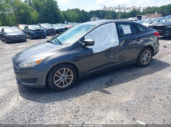 1FADP3F22JL257688 2018 FORD FOCUS Gray Przód lewy