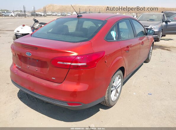 1FADP3F22JL271106 2018 FORD FOCUS Red უკანა მარჯვენა