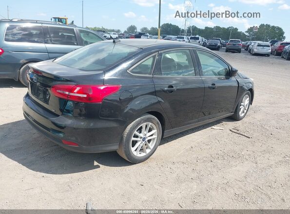 1FADP3F22JL315900 2018 FORD FOCUS Черный Задняя правая четверть