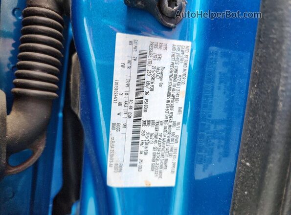 1FADP3F23GL220321 2016 FORD FOCUS Синий Вид подкапотного пространства