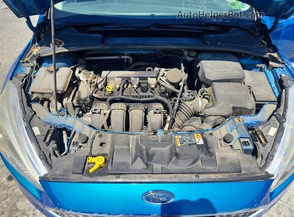 1FADP3F23GL220321 2016 FORD FOCUS Синий Вид задней части салона