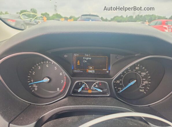 1FADP3F23GL225857 2016 FORD FOCUS Gray Widok zestawu wskaźników