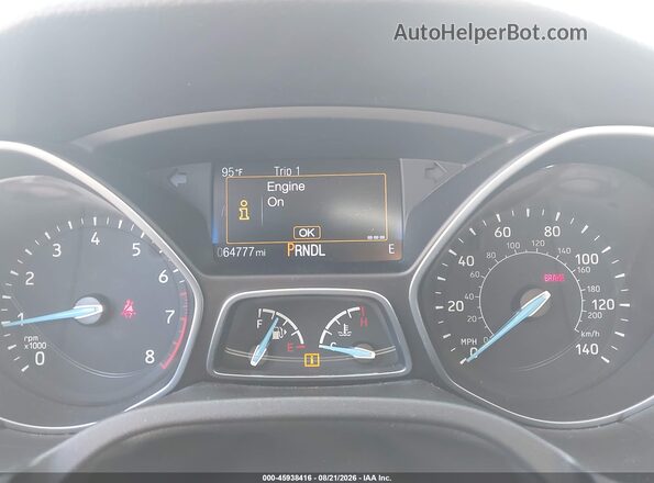 1FADP3F23GL251875 2016 FORD FOCUS Red უკანა სავარძლების ხედი