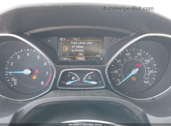 1FADP3F23GL352351 2016 FORD FOCUS Gray Rear seats view