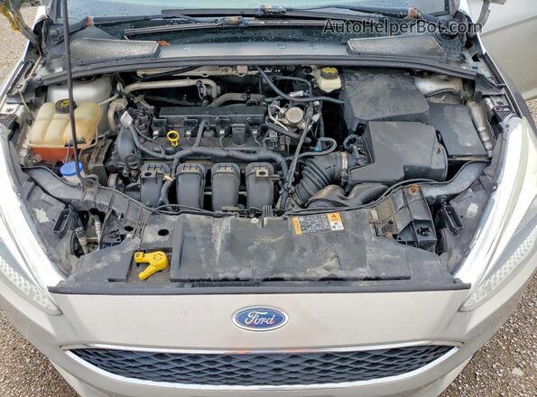 1FADP3F23HL255846 2017 FORD FOCUS Серебряный Вид задней части салона
