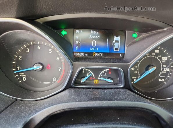 1FADP3F23HL304916 2017 FORD FOCUS Gray Vista del cuadro de instrumentos