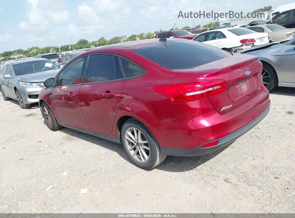1FADP3F23HL313857 2017 FORD FOCUS Burgundy Задня ліва чверть