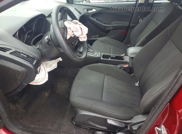 1FADP3F23HL328164 2017 FORD FOCUS Red Вид салону спереду