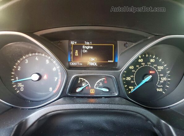 1FADP3F24GL228959 2016 FORD FOCUS Red Widok zestawu wskaźników