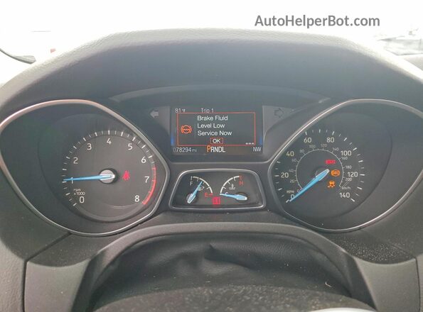 1FADP3F24GL280186 2016 FORD FOCUS Red Widok zestawu wskaźników