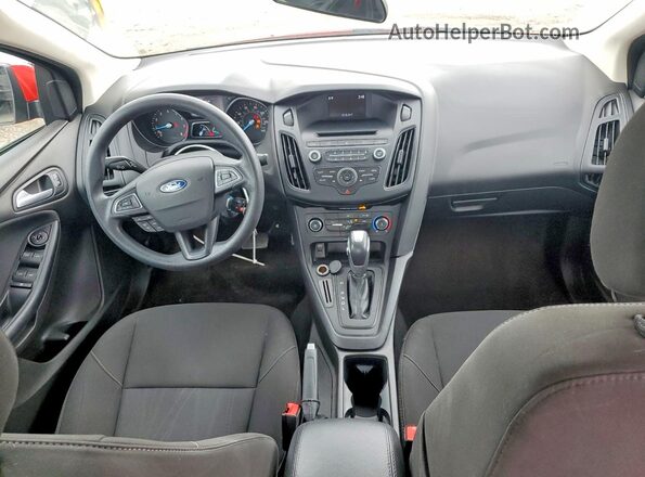 1FADP3F24GL280186 2016 FORD FOCUS Red Widok deski rozdzielczej