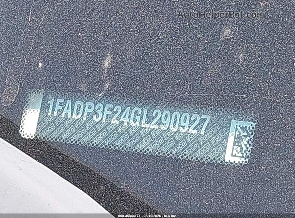 1FADP3F24GL290927 2016 FORD FOCUS White ძრავის განყოფილების ხედი