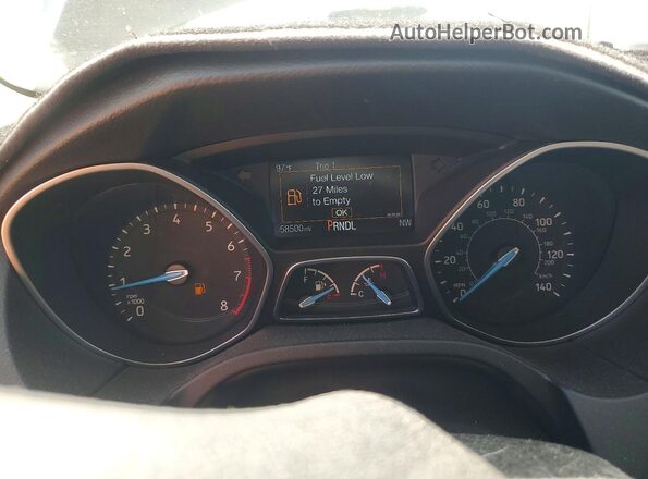 1FADP3F24GL348910 2016 FORD FOCUS Black Instrument cluster view