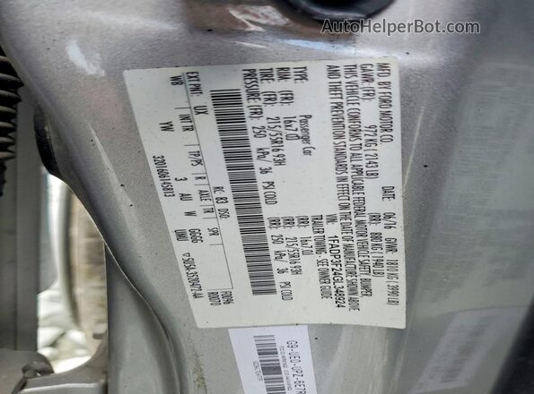 1FADP3F24GL348924 2016 FORD FOCUS Silver Vista del compartimento del motor
