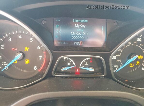 1FADP3F24GL348924 2016 FORD FOCUS Silver Vista del cuadro de instrumentos