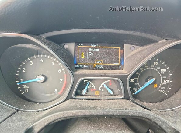 1FADP3F24GL359292 2016 FORD FOCUS Silver Вид щитка приладів