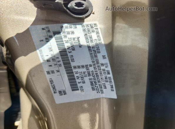 1FADP3F24HL212312 2017 FORD FOCUS Бежевый Вид подкапотного пространства