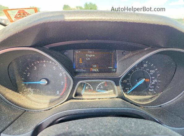 1FADP3F24HL212312 2017 FORD FOCUS Бежевый Вид щитка приборов