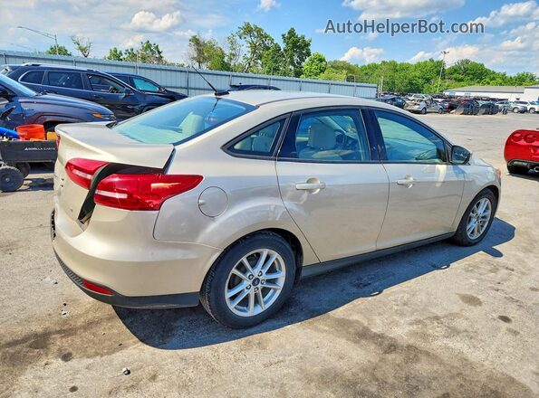1FADP3F24HL212312 2017 FORD FOCUS Бежевый Задняя правая четверть