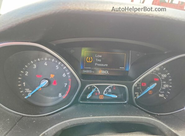 1FADP3F24HL219549 2017 FORD FOCUS Beige Вид щитка приладів
