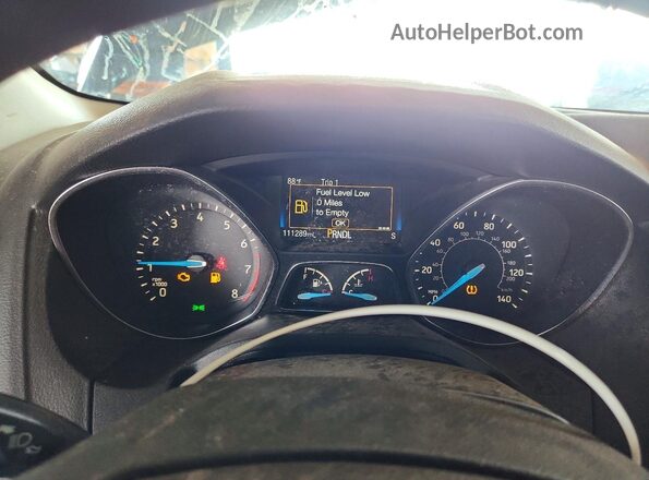 1FADP3F24HL315455 2017 FORD FOCUS Черный Вид щитка приборов