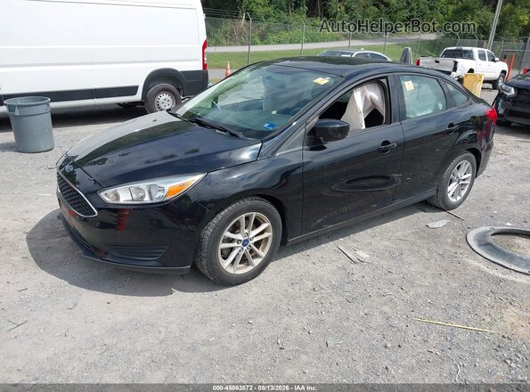 1FADP3F24JL212526 2018 FORD FOCUS Black Առջևի ձախ երեք քառորդ տեսարան
