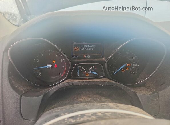 1FADP3F24JL231223 2018 FORD FOCUS Black Widok zestawu wskaźników
