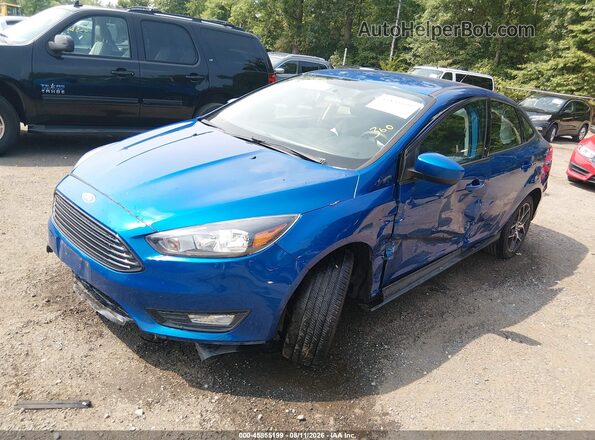 1FADP3F24JL285332 2018 FORD FOCUS Blue Przód lewy