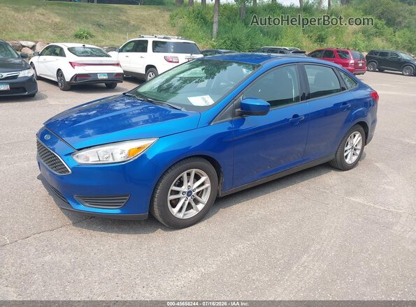 1FADP3F24JL327420 2018 FORD FOCUS Blue Передня ліва чверть
