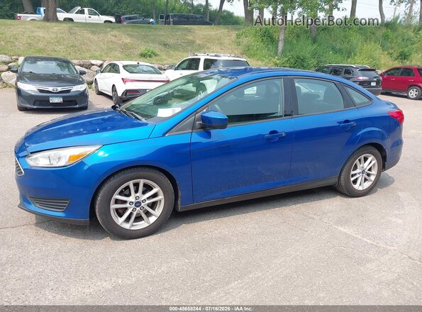1FADP3F24JL327420 2018 FORD FOCUS Blue Вид спереду