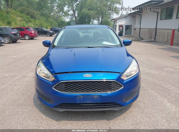 1FADP3F24JL327420 2018 FORD FOCUS Blue Вид щитка приладів